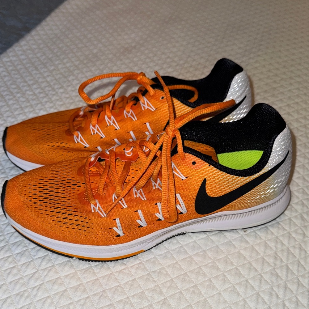 Orange & White Nike Men’s Zoom Pegasus 33